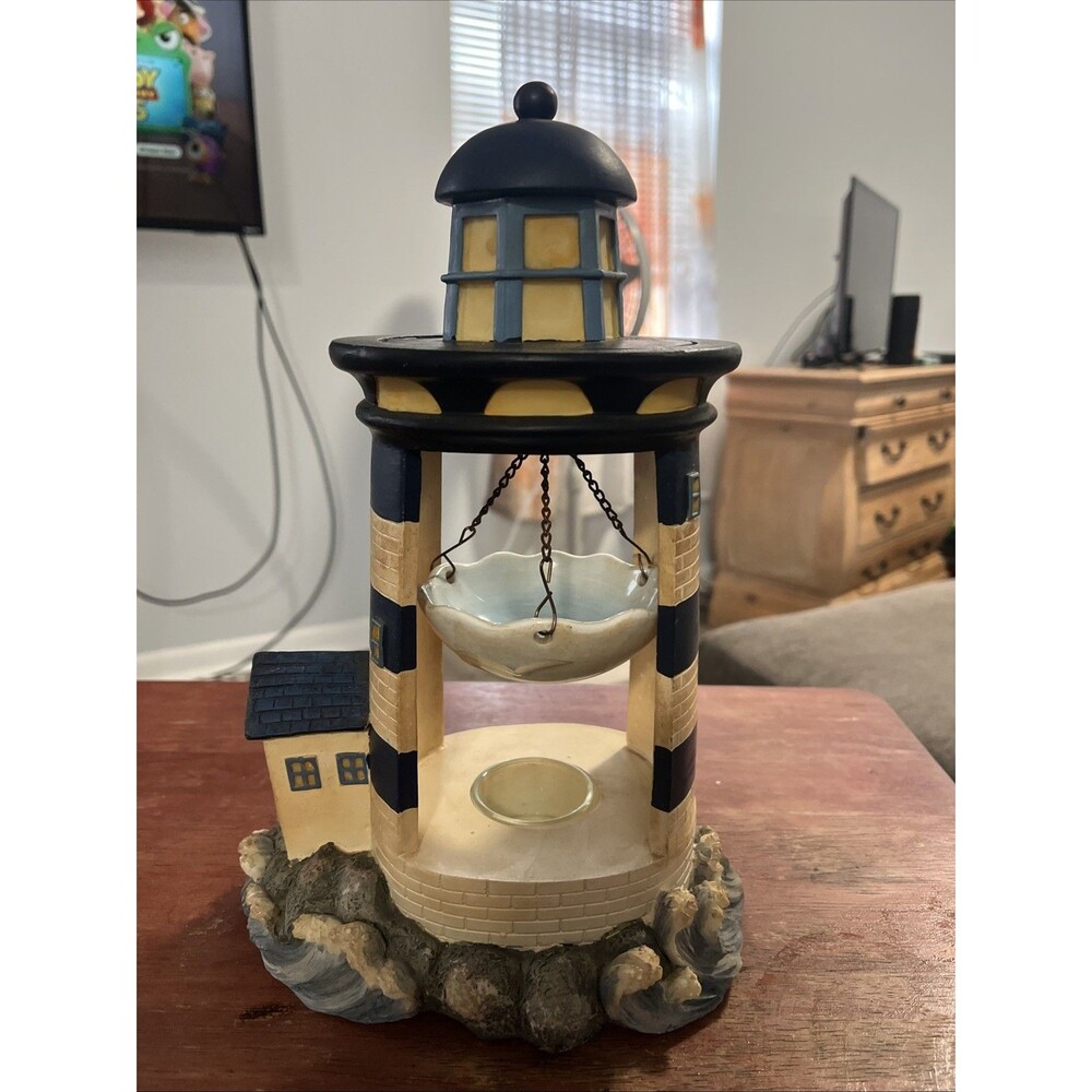 Vintage 2005 Marex USA Nautical Lighthouse Hanging Tart / Wax Melt Warmer